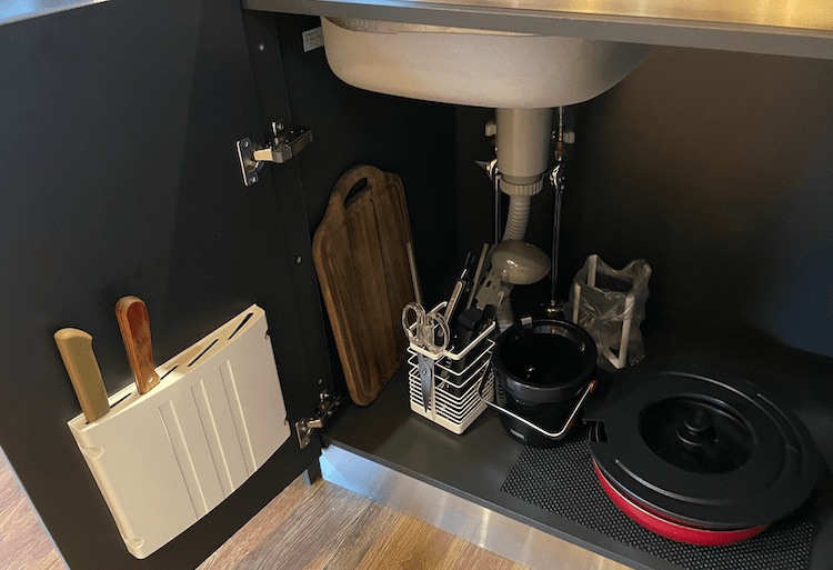 ドッググランピング河口湖には調理器具もある