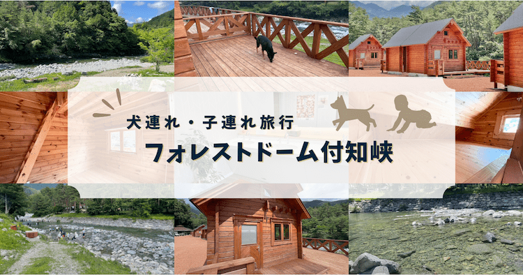 犬連れ子連れの川遊び旅行にフォレストドーム付知峡がおすすめ