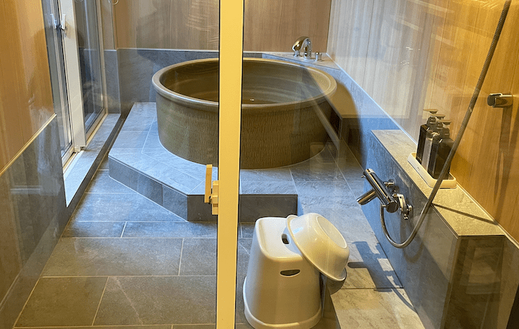 ドッググランピング河口湖のお風呂